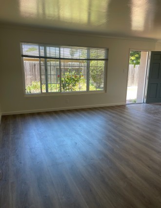 Living room and front door