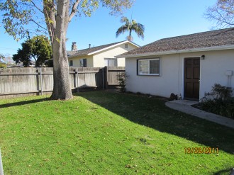 Fenced front yard