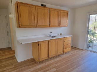 Downstairs studio with kitchenette